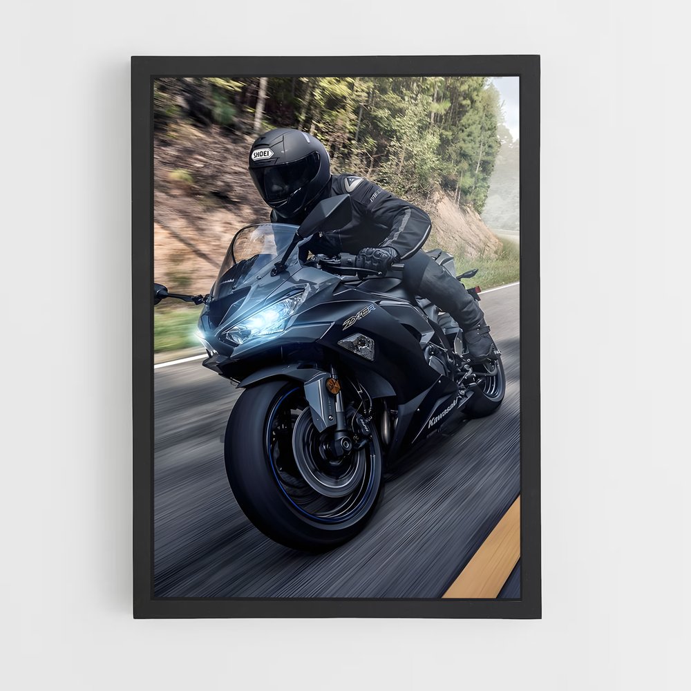 Poster envoûtant Ninja zx-r (vue 2)
